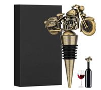 Hengrongshen Hengongshen Motocicleta Víno Botella Tapón, Oro Tapón para Botellas de Vino para Motoregalos para Moteros, Regalo día del Padre Regalo Personalizado Hombre