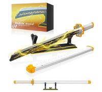 Hengrongshen Katana Demon Slayer de Bloques de Construcción 99 cm | Espada Zenitsu Agatsuma con Vaina y Soporte, Kit de 956 Piezas, Decoración Coleccionable para Fans del Anime
