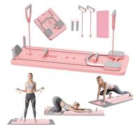 Hengrongshen Tabla de pilates para el hogar, 5 en 1, plegable, mini tabla reformadora de pilates, con temporizador para núcleo, cintura, pierna, brazo y entrenamiento de espalda, 2025, reformador