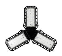 HENGSEN Lámpara Minera Lámpara De Garaje Alto Brillo Almacén LED Luz De Ahorro De Energía Luz De Techo Interna,Negro