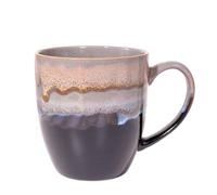 hengshukeji Taza de café de cerámica única de 500 ml, taza de té grande hecha a mano con esmalte cambiante de horno para oficina y hogar, tazas de café para té, chocolate caliente y más (gris)