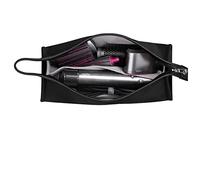 HENGSI Bolsa de Viaje para Dyson Airwrap/Supersonic secador de Pelo Accesorios (Negro - Impermeable PU Cuero)