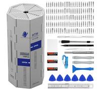 HengTianMei Juego de destornilladores de precisión 142 en 1, kit de herramientas de reparación magnética profesional para computadora, laptop, Xbox, Macbook, consola de juegos (H1128)