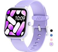 HENGTO Rastreador de Actividad física para niños, IP68 rastreador de Actividad a Prueba de Agua, podómetro, Monitor de frecuencia cardíaca, 19 Modos Deportiva, Gran Regalo para niños (Púrpura)