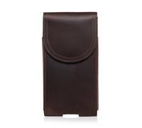 Hengwin Accesorios de Cuero del teléfono para iPhone 16 15 14 13 12 11 Pro MAX/Plus Funda de Cintura para Samsung Galaxy S25 S24 S23 Ultra S25+ Soporte móvil con Clip para cinturón (Café)