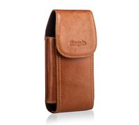 Hengwin Cinturón de Cuero Genuino Titular de la Caja, el Teléfono Móvil de la Caja de la Bolsa de Tarjetas para iPhone 16 Pro MAX, 16 Plus, 15 14 13 12 Pro MAX, para Samsung S25 S24 S23 S22 S21 Ultra