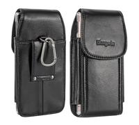 Hengwin Cinturón del Teléfono Móvil de la Bolsa de Titular, de Cuero Genuino Fundas de Teléfonos Celulares para iPhone 16 Pro MAX, 16 Plus, 15 14 13 12 11 Pro MAX Caso