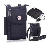 Hengwin Funda de Nailon para teléfono móvil Compatible con iPhone 16 Pro MAX 16 Plus, iPhone 15 14 13 12 Pro MAX, Samsung Galaxy S25 S24 S23 Ultra S25+ S24+ Bandolera con Clip para cinturón