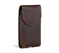 Hengwin Funda de Piel para teléfono Celular con Clip para cinturón Compatible con iPhone 15 Plus, 14 Plus, 13 Pro MAX, 12 Pro MAX, Samsung A55, A52, S23 Ultra, Note9 (café)