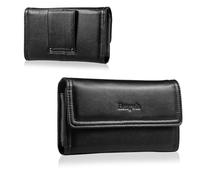 Hengwin Funda para teléfono móvil de Piel auténtica para Hombre, Compatible con iPhone 16 15 14 13 12 11 Pro MAX/Plus, Funda para teléfono móvil Samsung Galaxy S25 S24 S23 S22 Ultra S25+ (Negro)