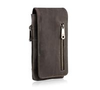 Hengwin Funda para teléfono móvil, Soporte de cinturón de Cuero Genuino para Hombres para iPhone 16 Pro MAX, 16 Plus, 15 14 13 12 Pro MAX Fundas para Samsung S25 S24 S23 S22 Ultra, Bolsillo pequeño