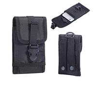 Hengwin Nylon Porta Movil Hombres, Funda Móvil Cinturon para iPhone 15, 15 Pro, para Samsung Galaxy S22 5G, S23, S21 5G, S8, S21, S20, Carteras Universal Fundas para Telefono (Negro)