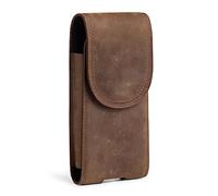 hengwin Riñonera de Piel para Hombre, Funda para teléfono móvil Compatible con cinturón para Samsung Galaxy S25 S24 S23 Ultra S23+, S22 Ultra 5G, Note20, A13, teléfono móvil con Clip para cinturón