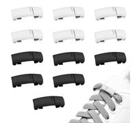 Hengxinc 12 Piezas Cierres Metal Rápido Hebillas 4 Color cierre cordones Adultos Hebilla de Cordones Perezosos Más Amigable Hebillas Magneticas Zapatillas deportivas y Zapatos Casuales