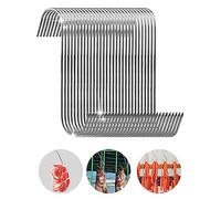 Hengxinc 30 Piezas Ganchos Para Carne Acero Inoxidable 15cm Ahumado Gancho Carnicero S Gancho Plata Para Cocinas, Salas Ahumado Procesamiento Carne Tocino Parrilla