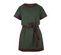 Hengzhifeng Camisa Pirata Hombre con Cinturón Medieval Túnica Shirts Vikingo Steampunk (Small, Army Verde)