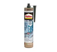 Pattex Silicona Baño Sano - Sanitaria antimoho impermeable transparente 280 ml
