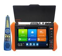 Henkion probador de cámara de videovigilancia 8" IPS táctil IPC-H12 MOVTADHSEF soporta IPC 8K y Prueba de cámara 4K 8MP HD-TVI CVI AHD SDI Cable de Prueba SFP DMM OPM VFL TDR PoE HDMI VGA WiFi RS485