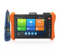 Henkion - Probador de cámaras de videovigilancia 8" IPS táctil IPC-H12 ADHS CCTV Tester soporte 8K 32MP IP y pruebas cámaras 4K 8MP TVI CVI AHD SDI, probador de cables RJ45 SFP POE HDMI/VGA WiFi RS485