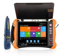 Henkion X9MOVTADHS PRO CCTV Tester 8K 32MP 12MP IP Cámara POE++ 90W - Probador de cámara 4K 8MP TVI/CVI/AHD/SDI/CVBS con DMM OPM VFL TDR Herramientas Red WiFi HD I/O