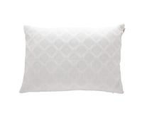 Henko - Funda Cojín 50x70 - Tejido Jacquard en Relieve Blanco - Cremallera Invisible - Sin Relleno - Fabricado en España (Kimma Blanco)