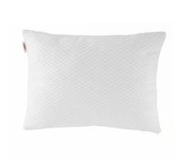 Henko - Funda Cojín 50x70 - Tejido Jacquard Rústico Blanco - Cremallera Invisible - Sin Relleno - Fabricado en España (Top Blanco)