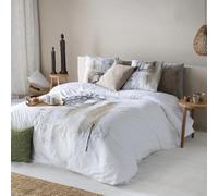 Henko - Sábana Encimera - Estampado Minimalista Beige - 100% Algodón de Primera Calidad - Fabricado en España -Cama de 150 cm (250x270cm). (Ceres Beige)