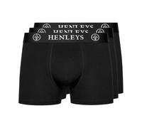 Henleys Mcblacken Diseño Hombre Ropa Interior Shorts Bóxers 3pk Negro