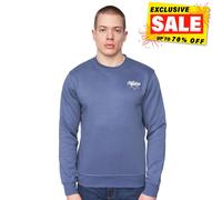 Henleys Scripthen Diseñador Diario Casual Confort Sudadera de Moda Hombre Azul