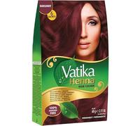 Henna Rojizo Burgundy Vatika 60g | Tinte Natural para el Cabello | Color Borgoña Intenso | Con Hierbas Ayurvédicas | Sin Amoniaco