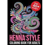 Henna Style Coloring Book for Adults