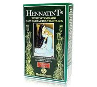 Hennatint castaño medio ceniza 60 ml Radhe Shyam tinte semipermanente sin amoniaco cobertura total de canas brillo natural y acabado frío elegante