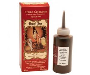 Henné Color Aderezo de crema suave 90ml Caoba