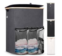 HENNEZ Cesta de Lavandería 150L XXL Recogedor de Lavandería Separador de Lava...