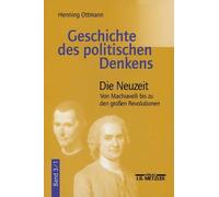 Henning Ottmann Geschichte des politischen Denkens (Tapa blanda)