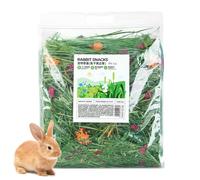 Heno de prado natural - Heno suave, Heno Fibroso para Conejos | Basura de Heno para Animales Pequeños, Cacha De Heno De Chinchilla, Heno para conejillos de indias, Cacha Y Alimento 100% Naturales,