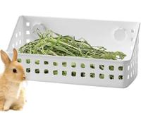 Heno para conejos, comedero para heno, comedero para conejos, cesta de almacenamiento para y mascotas, soporte para heno en forma de conejo