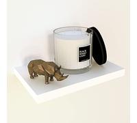 Henor Balda Pared 35x20x2.5 cm. Estante Pared Madera Herraje Totalmente Oculto Carga Soporta hasta 25Kg Blanco