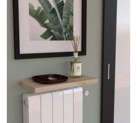 Henor Balda Pared 40 x 20 x 3 cm. Estante Pared Madera. Carga Ajustable en Horizontal. Vertical e Inclinación. hasta 25Kg Pino Natural