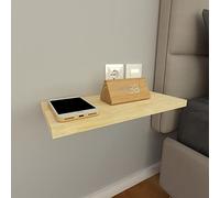 Henor Balda Pared, Estante Pared Madera 50 x 25 x 3 Cm. Ajustable en Horizontal. Vertical e Inclinación. hasta 20Kg Pino Natural