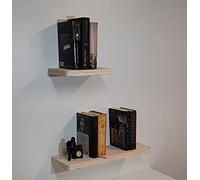 Henor Balda Pared Madera con Radio 50 x 19 x 3 CM Ajustable en Horizontal. Vertical e Inclinación. hasta 25Kg Multicapa CH
