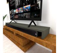 Henor Elevador Doble TV de Madera FSC® 180 x 35 x 15 cm Grafito Mate. Soporta +100 Kg.