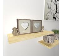 Henor Estante Pared, Balda Pared Madera 60 x 25 x 3 Cm. Ajustable en Horizontal. Vertical e Inclinación. hasta 20Kg Pino Natural