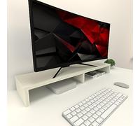 Henor Soporte Monitor Elevador TV de Madera FSC® 100 x 26.5 x 12 cm Soporta 90 Kg. Roble Stel