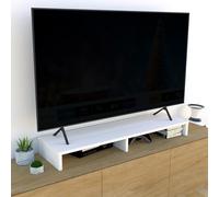 Henor Soporte TV Elevador Pantalla de Madera FSC® 115 x 35 x 12 cm Soporta 90 Kg. Blanco