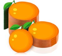 Henoyso 100 servilletas desechables de Little Cutie para fiesta de baby shower, color naranja, con texto en inglés "A Little Cutie Is on the Way", suministros de fiesta, decoraciones para baby shower