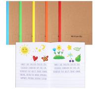 Henoyso 5 cuadernos de composición primaria de 9 3/4 x 7 1/2 pulgadas, suministros de regreso a la escuela, cuaderno de escritura primaria K-2 para niños, diario de dibujo y escritura de cuentos