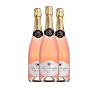 Henri Champliau Rosé Brut Crémant de Bourgogne 75 spumoso rosado (Caja de 3 Botellas de 75 cl)