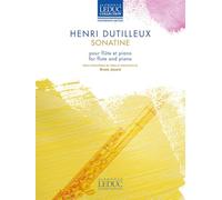 Henri dutilleux : sonatine - flute traversiere et piano - recueil + partie(s)