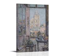 Henri Le Sidaner Table by The Window Modern Ultra Clear Wall Decor Prints Decorative Posters Exquisite Art Decoration Suitable for Office Living Room And RoomFrame-style20x30cm (20x30cm)